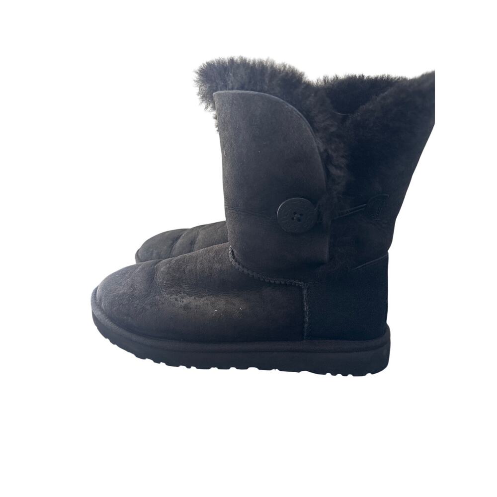 UGG Australia Cathie Suede Faux Fur BOOTIES Black y Size 10